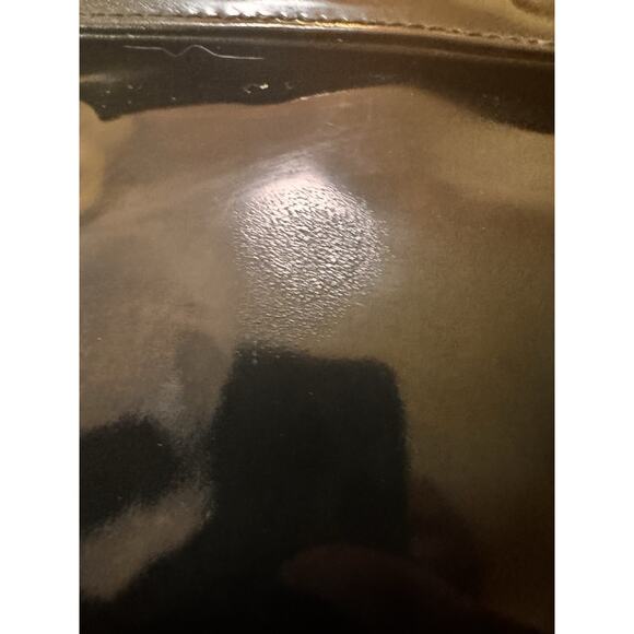 Authentic CHANEL Vintage Black Patent Leather Shoulder Bag 1980s Era - Picture 12 of 15